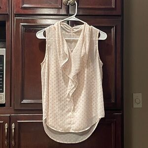 Ann Taylor Sheer Blouse w Cami XS